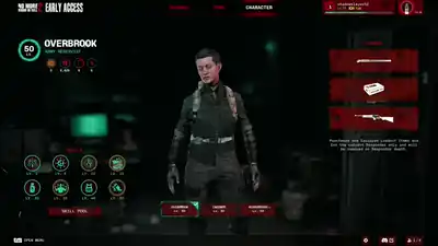 Responder picking a starter skill from the three-offer list